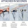 6 Pcs Jeans and Pants Button Extenders: Universal Waist Expander for Women and Men, Instant Belt Extension Solution