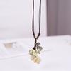 High-end ceramic necklace does not fade, light luxury niche sweater necklace factory direct sales