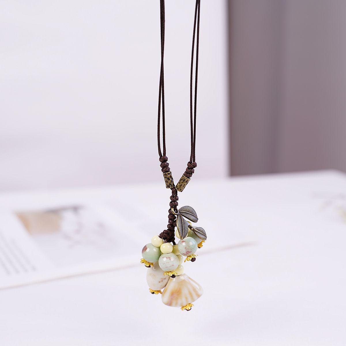 Высококачественное керамическое ожерелье не выцветает, легкая роскошь, нишевое ожерелье для свитера, прямые продажи с завода