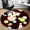 1pc Cats Flowers Office Round Area Rug, Under Office Chairs Bedroom Living Room Home Decor, Room Deco