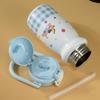 Children's 316 Stainless Steel Insulated Straw Cup - Cute Cartoon Design, Large Capacity, Portable & Durable