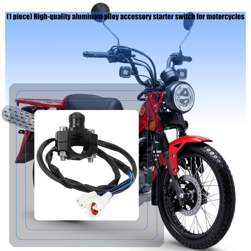 Quick Install Motorcycle Switches Handlebar Mount Horn Headlight Strobe Momentary Button Fuel Efficient Ergonomic Grip