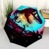 1pc Dino Jurassic Automatic Open/Close Folding Cute Umbrella, Windproof 8 Ribs Construction, Lightweight Travel Umbrella A0902108