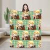 America Hetalia Anime Blankets Flannel Print  Multi-function Warm Throw Blanket for Bedding Car Bedding Throws