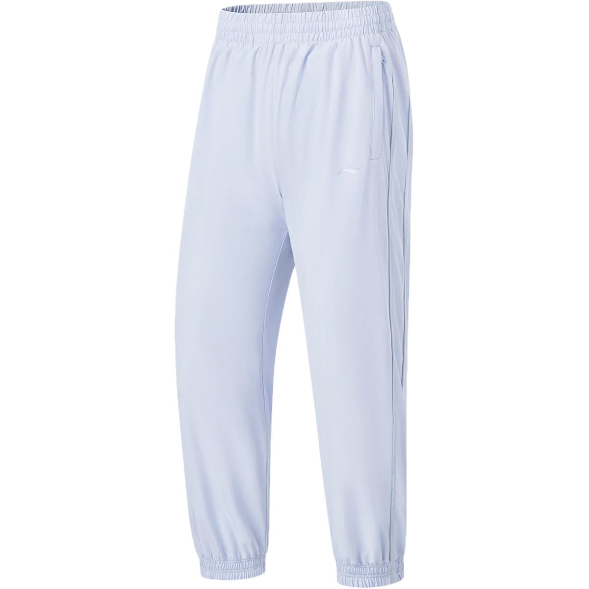 

Штаны женские спортивные Li Ning Fitness Series однотонные, быстросохнущие, свободные, небесно-голубые AYKT216-6 XL