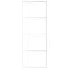 Sliding Door ESG Glass and Aluminum 76 X 205 Cm White