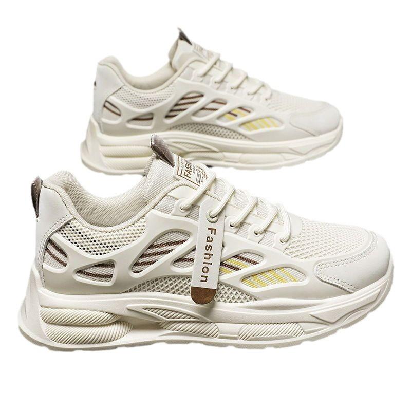 Spring Men's Shoes Breathable Mesh Shoes Men's Trend All Match Platform Sneakers Casual Daddy Tide Shoes