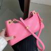 Fashion Women's PU Leather Underarm Shoulder Bag  Solid Retro Simple Small Square Bags Crossbody Bag