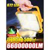66000000LM Outdoor Solar Lamp Super Bright LED Solar Light External Solarlight Solar Hanging Lantern 20000mAh Rechargeable Light
