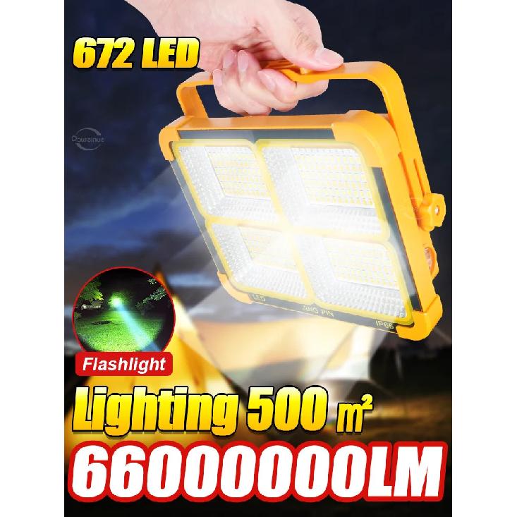 66000000LM Outdoor Solar Lamp Super Bright LED Solar Light External Solarlight Solar Hanging Lantern 20000mAh Rechargeable Light