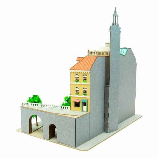 Sankei Miniature Art Kit Studio Ghibli Series Delivery Town of Koriko Scale Paper Craft Kiki's Service 1/220 MK07-16