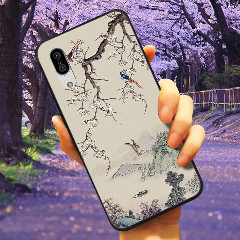 For Sharp Aquos Sense3 Case 3D Flower Relief Silicone Soft Emboss Cover For Sharp Aquos Sense 3 Lite Sense6 6 Luxury Cartoon