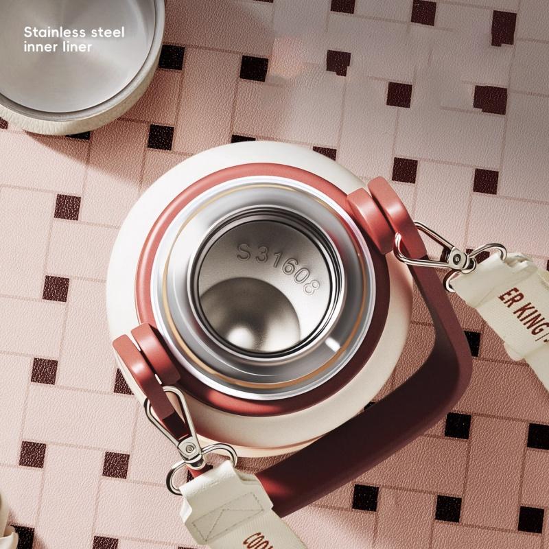 COOKER KING Spot Goods Insulated Coffee Cup Straw Cup Thermos Mug Stainless Steel Vacuum Flask Cold&Hot Sports Cup Insulated Cup