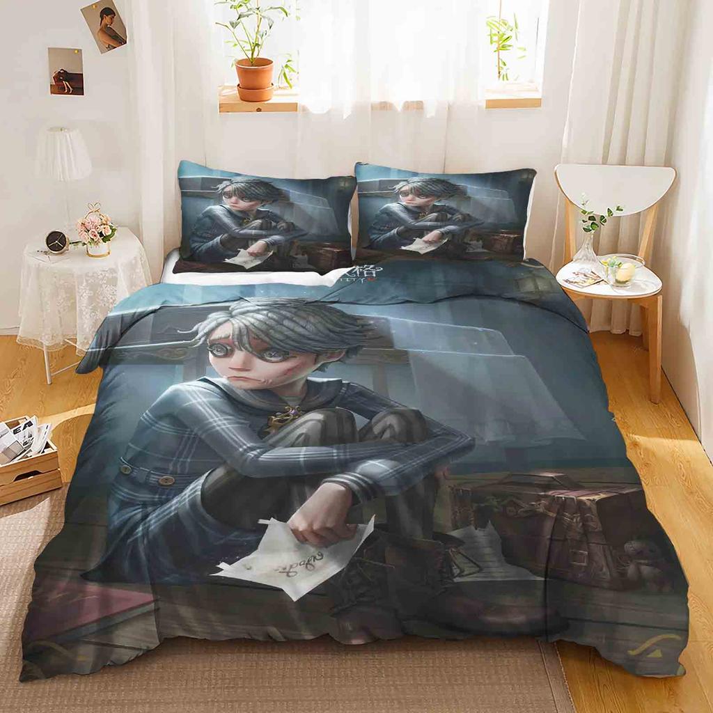 Game: Identity V Polyester Duvet Cover Set Bedding Queen Size Sets Cotton Cute Printed Cartoon Quilt Cover Suitable For Children