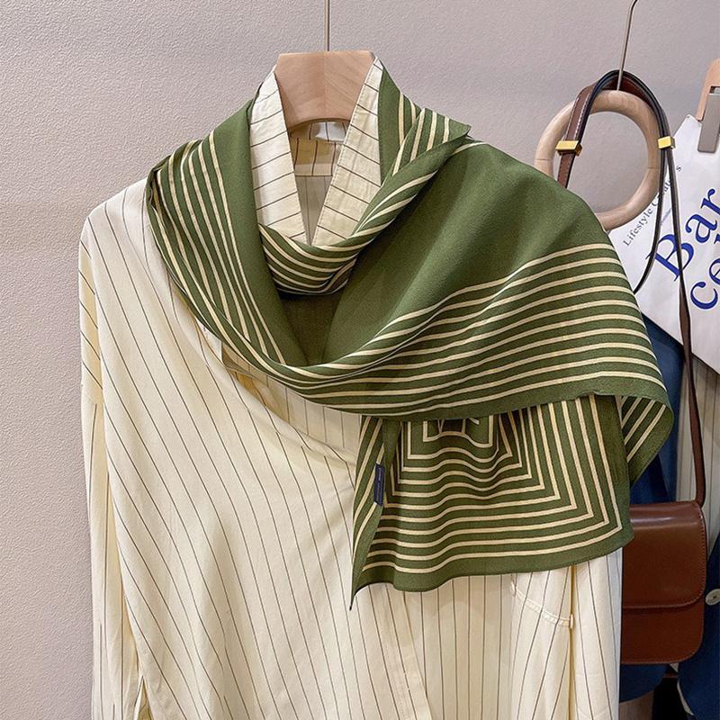 140*35cm Mulheres Primavera Verão Outono Mulberry Silk Scarf Fitas Xale Longo Cachecol Lenço de pescoço