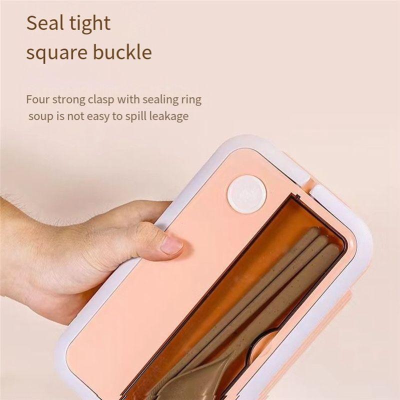 A84X-Large Capacity Student Lunch Box Korean Lunch Box Lunch Box Sealed Fresh-Keeping Box
