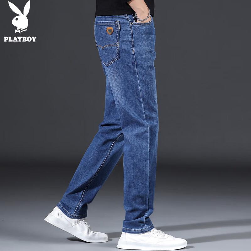 

PLAYBOY Мужские осенне-зимние повседневные джинсы из денима прямого кроя 34