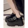 9CM Heels Chunky Sneakers  Spring Women Shoes Comfortable Casual Leather Shoes  Platform Sports Sneakers