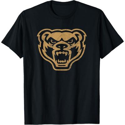 Oakland University Golden Grizzlies Distressed Primary T-Shirt