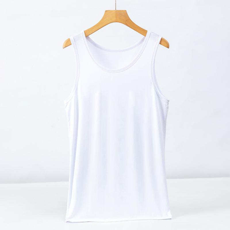 Modal Herren Slim Fit Tanktop Übergröße Sweatshirt