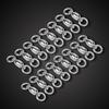 Swivel Fishing Tackle Rings Solid Rolling Hooks Lure Bearing (4#20pcs)