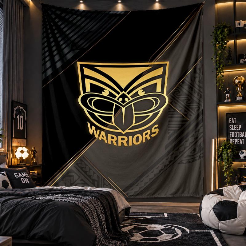 Wall Hanging Tapestry Wigan Warriors Print Cloth for Living Room Bedroom Home Decor