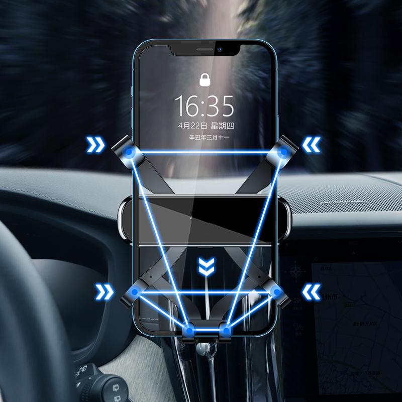 LHD Car Phone Holder For Volvo XC60 2012 2015 2018 2022  Car Styling Bracket GPS Stand Rotatable Support Mobile