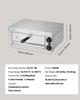VEVOR Electric Pizza Oven for Countertops, 12-inch, 1500W, with Temp Control & 0-60 Min Timer, Even Baking Technology & Easy Clean Crumb Tray