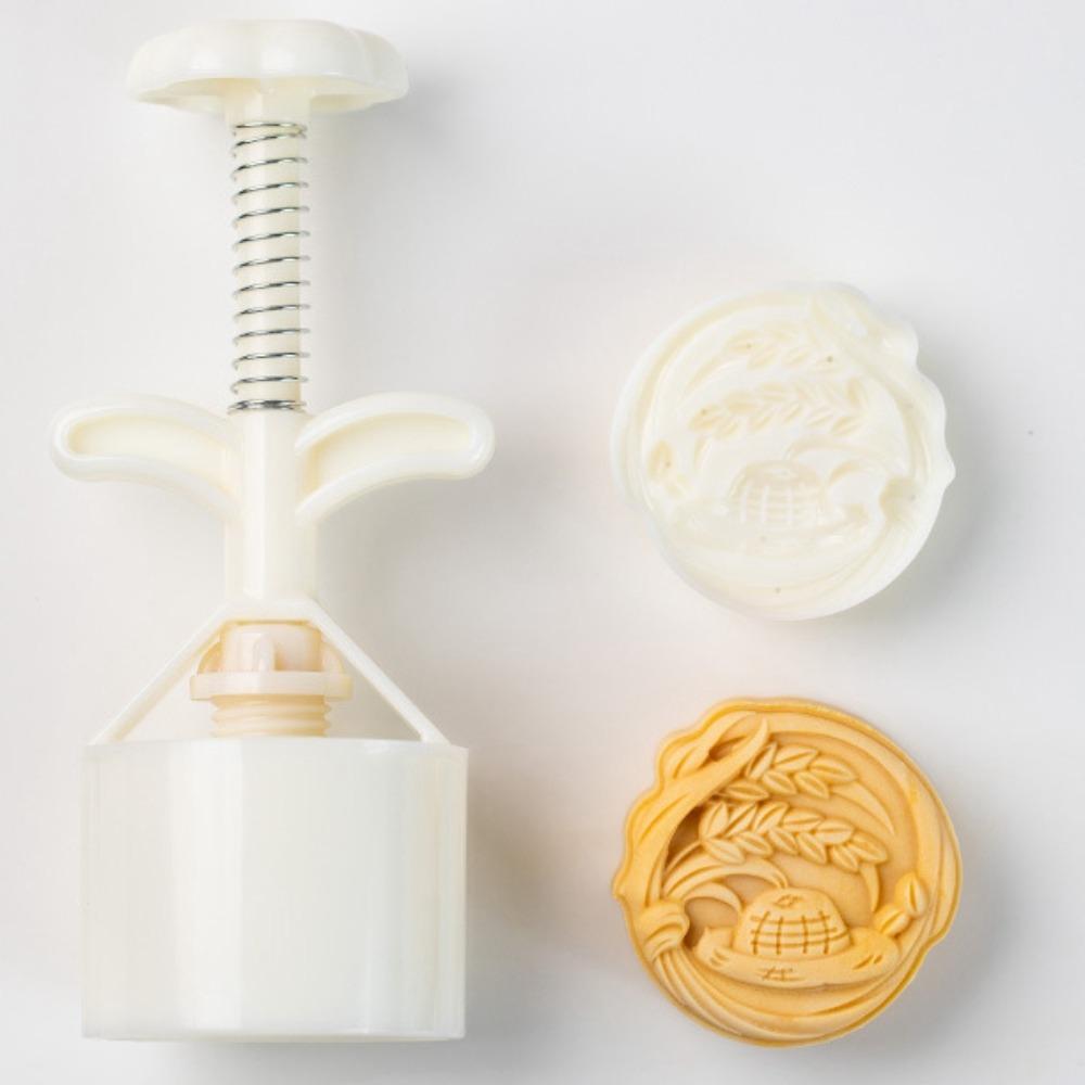 3D Litchi Shaped Mooncake Mold Non-Stick Cookie Stamp Easy Clean Pastries Mold  Mid-Autumn Festival