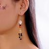 Rice Bead Halloween Earrings Colorful Ear Jewelry Accessories Creative Skull Drop Earring  Party