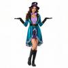 Halloween Costume Alice Mad Hatter Cos Circus Cosplay Costume Magician Clown Show Costume