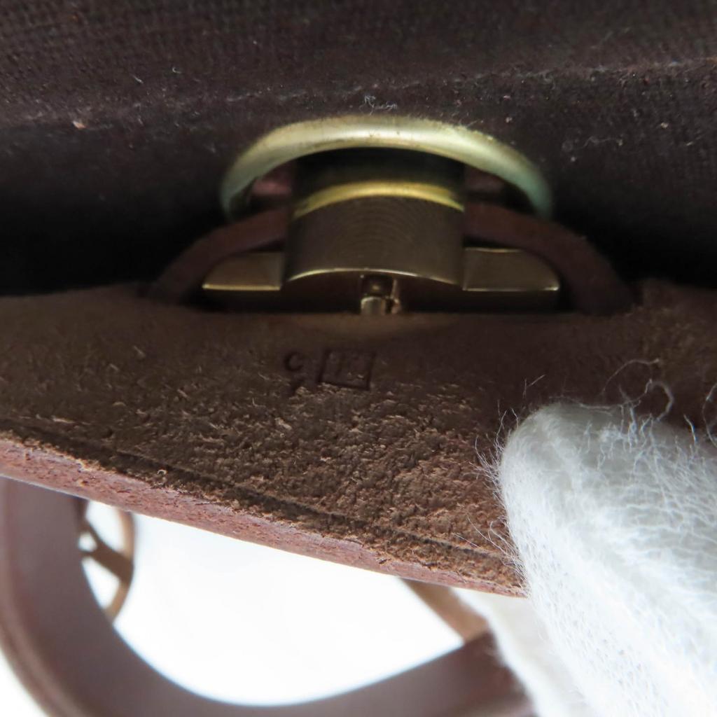 HERMES Shoulder Bag Herbag PM Vibrato Brown Towar Officier Women Used