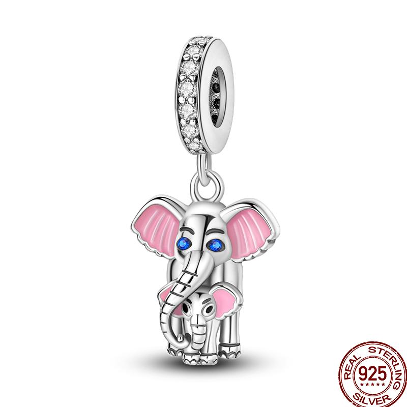 Copper Pure Pink Love Puppy Pet Pink Perfume Pendant Beads Suitable For 3Mm Original Bracelet Diy Jewelry