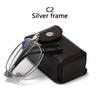 Portable Metal Foldable Reading Glasses Ultralight Men Business Presbyopia Glasses Eyewear With Random Case +0.5To+4.0