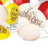 20 Pieces White Easter Eggs Paintable Toys with Rope, Paintbrush And Acrylic Paint for Preschool