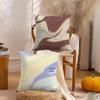 Colorful Marble Pattern Cushion Cover Short Plush Double-Sided Printing Home Machine Washable In Warm Winter Pillow Cover
