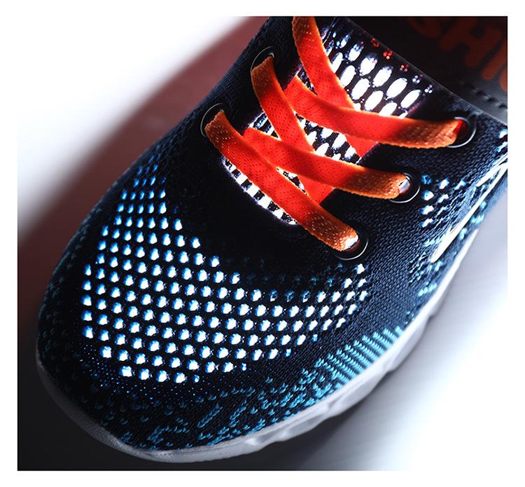 Boys' 2024 Flyknit Breathable Running Shoes - Lightweight, Mesh Design for Kids