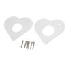 Bird House Guard Metal Portal Aluminum 28mm 32mm Diameter Hole Heart Shape Metal Bird House Guard