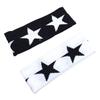 Vintage Plaid Star Print Cotton Headband, Unisex Retro Geometric Hair Band