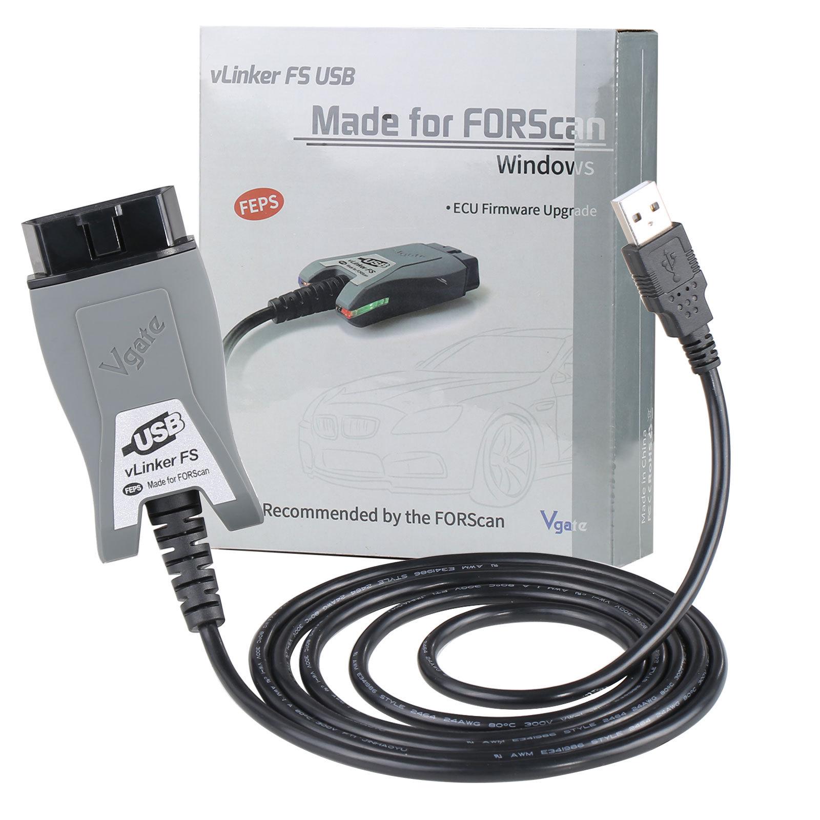 Vgate vLinker FS ELM327 Diagnostic Tool for Ford/Mazda FORScan HS/MS-CAN