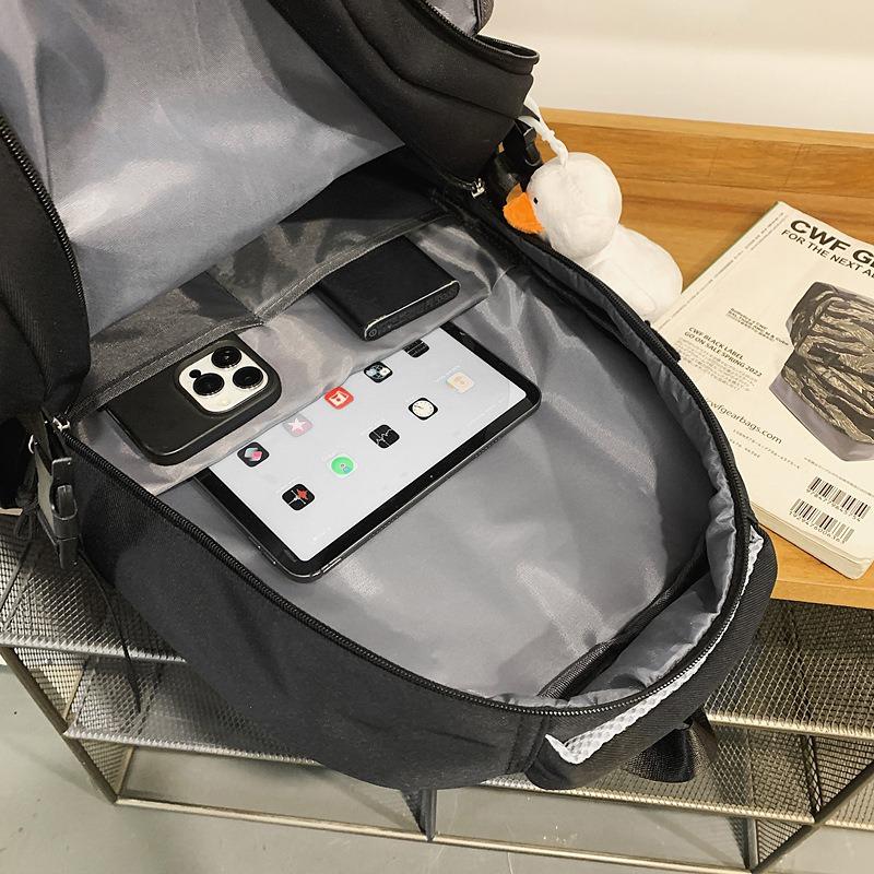 School Bag New High Value Contrasting Color High School Backpack Trend Versatile College Student Couple Casual Backpack