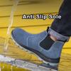 Oulylan Wear Resistant Steel Toe Work Sneakers Men Breathable Industrial Safety Shoes Lightweight Anti-smash Protection Footwear