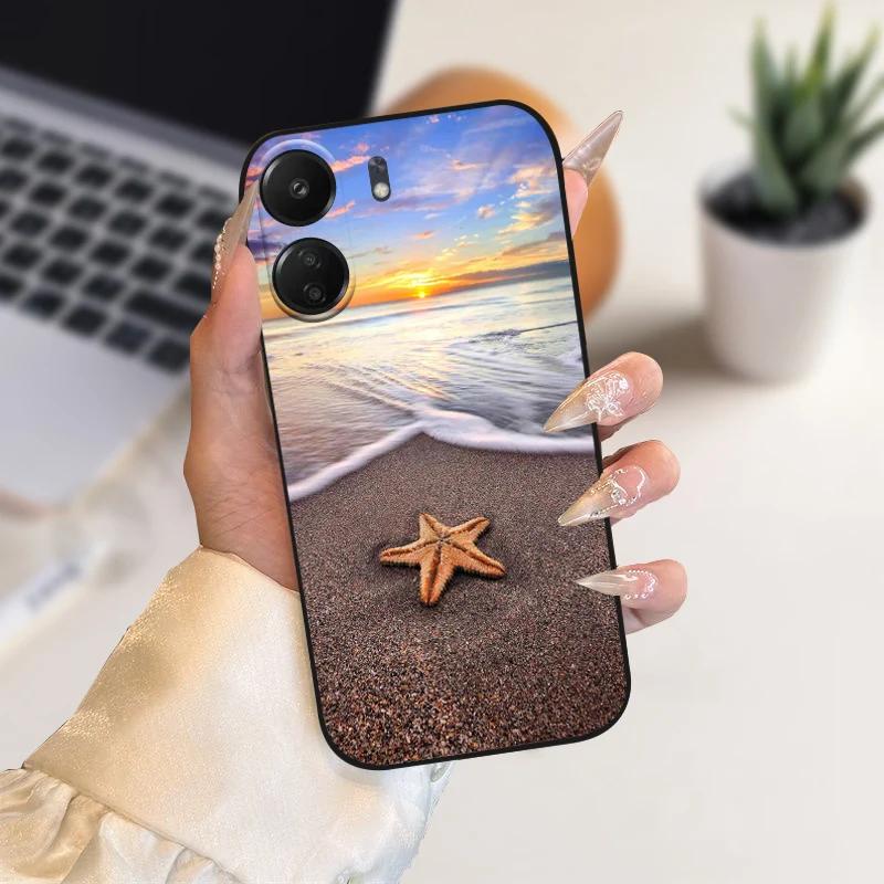 Funda Animal de Moda Para Xiaomi Redmi 13C Fundas 13 C 4G 5G Silicona Suave TPU Funda de Teléfono Cubierta Para Redmi 13R Coque Protectora