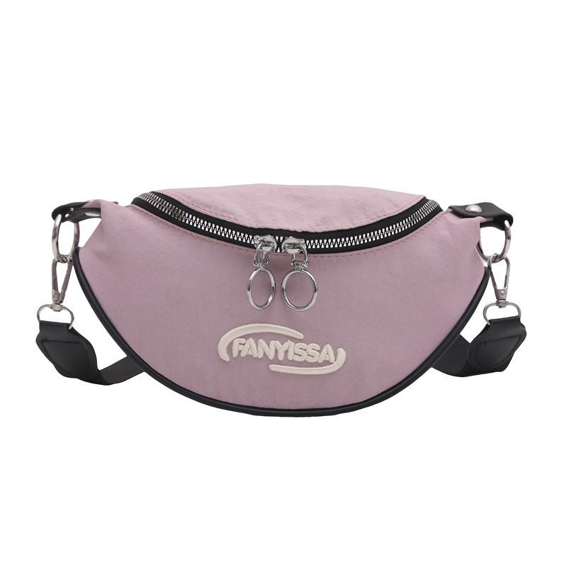Simple Letter Calico Bag Dumpling Bag New Solid Color Casual Versatile Shoulder Messenger Bag