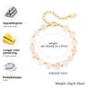 Elegant Irregular Natural Shell Bead Bracelets for Women Stainless Steel Handmade Adjustable Bracelet High Quality Fine Jewelry