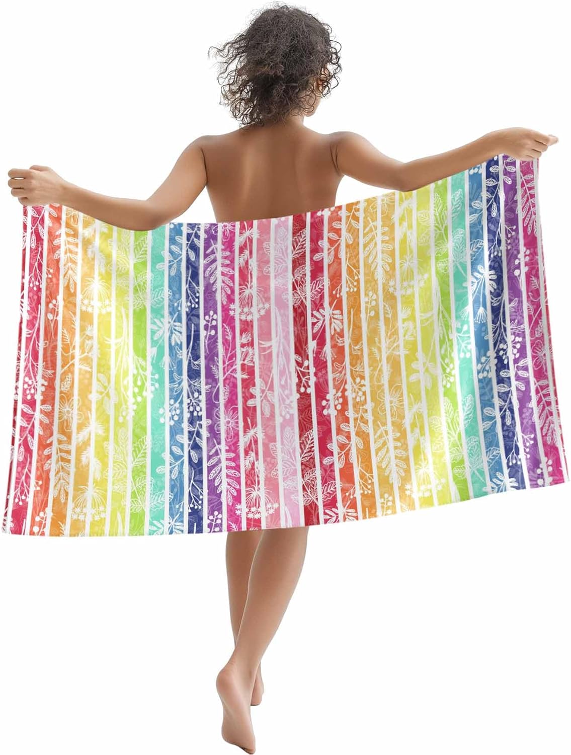 

Beach Towel Dragonfly Bath Pool Towels Ombre Teal Green Wings Absorbent Beach Towel Soft Large Quick Dry Lightweight Camping W30*H60(CM)
