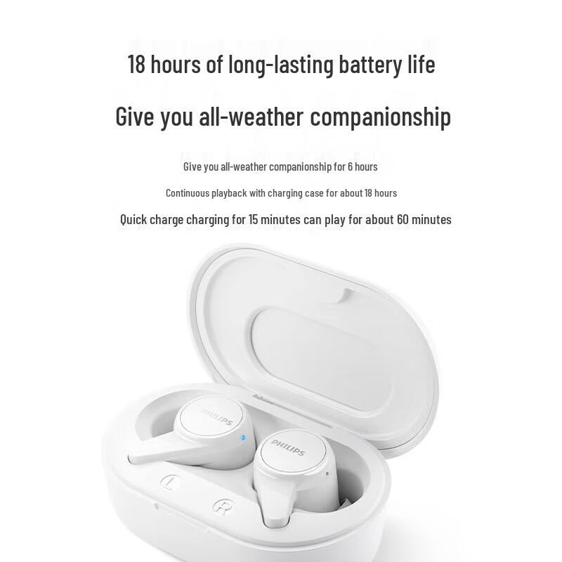 Philips TAT1207 Wireless Bluetooth Earbuds