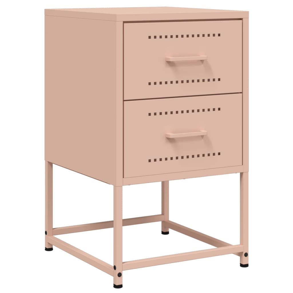 Nightstand Pink 36 x 39 x 60.5 cm Steel
