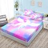 Cute Unicorn Mattress Three-Piece Set, Bedspread, Pillowcase, Mattress Protective Cover, Dust-Proof And Non-Slip.
