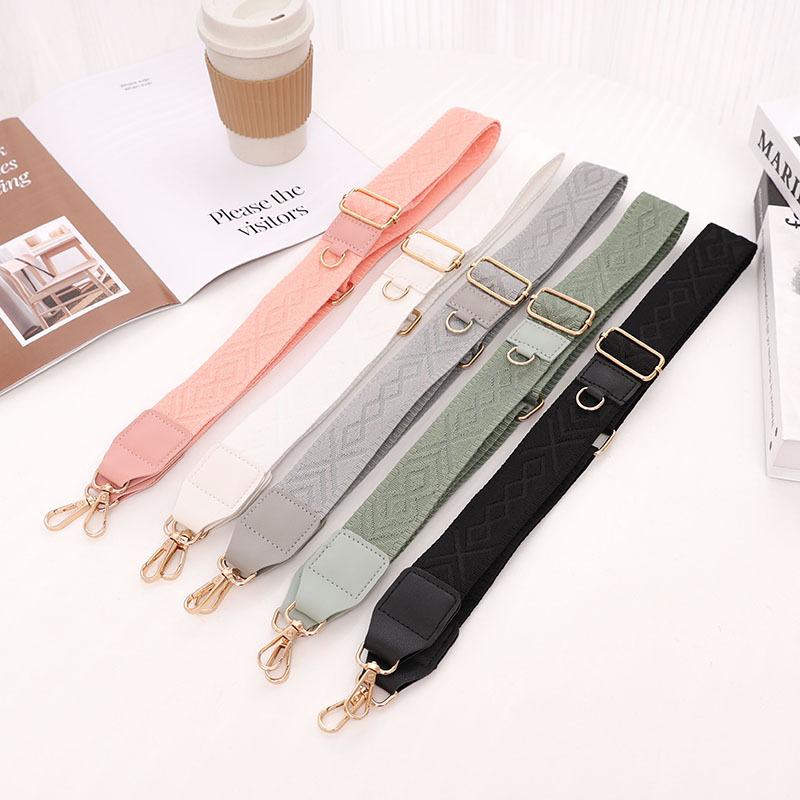 New Messenger Bag Strap Shoulder Strap Adjustable Women's Bag Accessories Polyester Pattern Replacement Bag Belt Transformation
